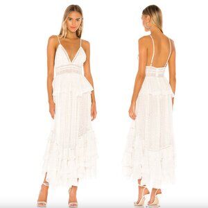 NEW ROCOCO SAND Elna Maxi Dress in Off White Bridal Wedding Sundress Medium M